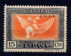 ED. 520H (*) , QUINTA DE GOYA EN LA EXPOSICIÓN DE SEVILLA , SELLO HABILITADO ( C.U.P.P. ) - Unused Stamps