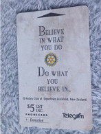 NEW ZEALAND - F-03A - "Believe In What You Do" - ROTARY - Neuseeland