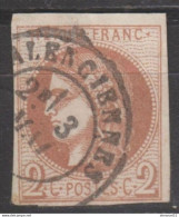 CONFIRME C. CALVES N°40Bg CHOCOLAT Nuance CLAIRE BE Cote 1100€ - 1870 Bordeaux Printing