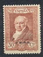 ED. 509H (*) , QUINTA DE GOYA EN LA EXPOSICIÓN DE SEVILLA , SELLO HABILITADO ( C.U.P.P. ) - Unused Stamps