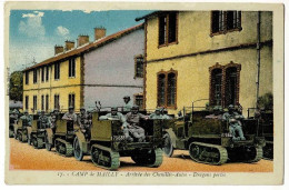 Camp De Mailly - Arrivée Des Chenilles-Autos - Dragons Portés - Circulé 1937, Sous Enveloppe - Matériel