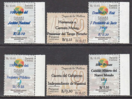 2014 Panama Overprints Anniversaries Complete Set Of 6  MNH - Panamá