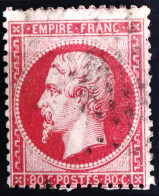 FRANCE                           N° 24                    OBLITERE          Cote : 65 € - 1862 Napoleone III