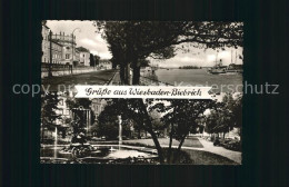 72570405 Biebrich Wiesbaden Schloss Und Rheinufer Friedensanlage Wiesbaden - Wiesbaden
