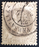FRANCE                           N° 27                    OBLITERE          Cote : 90 € - 1863-1870 Napoléon III Con Laureles