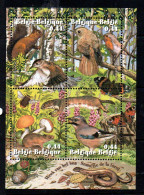 BELGIUM -2004 - FAUNA SOUVENIR SHEET MINT NEVER HINGED - Unused Stamps