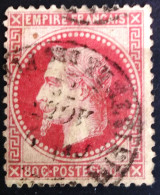 FRANCE                           N° 32                    OBLITERE          Cote : 30 € - 1863-1870 Napoleon III Gelauwerd