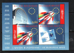 BELGIUM -2004 - EUROPEAN UNION SOUVENIR SHEET MINT NEVER HINGED - Nuovi