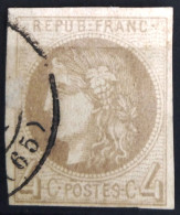 FRANCE                           N° 41 B                    OBLITERE          Cote : 350 € - 1870 Ausgabe Bordeaux