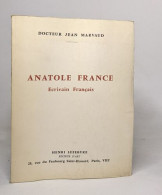Anatole France écrivain Français - Biografía