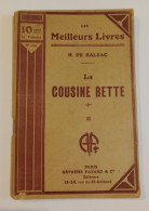 "La Cousine Bette II", De H. De Balzac, Coll. Les Meilleurs Livres, N°134 - 1901-1940