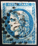 FRANCE                           N° 45 C                    OBLITERE          Cote : 70 € - 1870 Bordeaux Printing