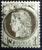 FRANCE                           N° 50                    OBLITERE          Cote : 20 € - 1871-1875 Cérès