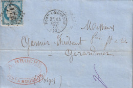 Lettre De Pont à Mousson à Gérardmer LAC - 1849-1876: Klassik