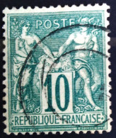 FRANCE                           N° 65                    OBLITERE          Cote : 30 € - 1876-1878 Sage (Tipo I)