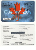 CANADA Mint Phonecard___CARDEX Windmill Marple Leaf___Bell Hello Phone Pass $1 - Kanada