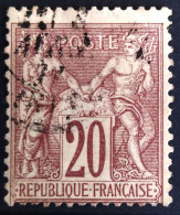 FRANCE                           N° 67                    OBLITERE          Cote : 25 € - 1876-1878 Sage (Tipo I)