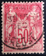 FRANCE                           N° 104                    OBLITERE          Cote : 45 € - 1898-1900 Sage (Tipo III)