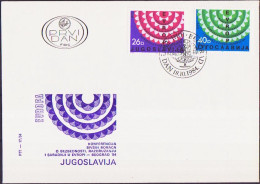 Europa KSZE 1984 Yougoslavie - Jugoslawien - Yugoslavia FDC Y&T N°1951 à 1952 - Michel N°2071 à 2072 - Europäischer Gedanke