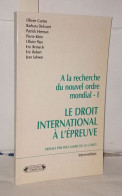 Interventions / A La Recherche Du Nouvel Ordre Mondial - 1 Le Droit Internationl A Prépreuve - Sin Clasificación