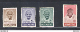 1948 India - Stanley Gibbson N. 305-08 - 1 Anniversario Indipendenza - Mahatma Gandhi - 4 Valori - MNH** - Otros & Sin Clasificación