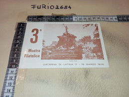 MX00323 CISTERNA 1972 TIMBRO ANNULLO 3° MOSTRA FILATELICA - 1971-80: Storia Postale