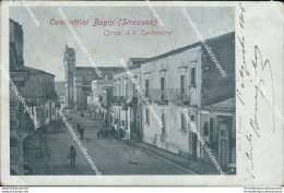 Bc51 Cartolina Canicattini Bagni Corso Xx Settembre Siracusa 1906 Sicilia Bella! - Siracusa
