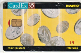 USA Mint Phonecard___CARDEX Coins___US West $1 Complimentary - Chipkaarten