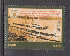 2014 Peru Iquitos Riverboat Ships Complete Set Of 1  MNH - Perú