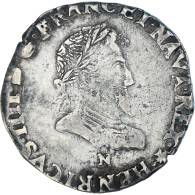 Monnaie, France, Henri IV, 1/2 Franc, 1602, Montpellier, Rare, TB+, Argent - 1589-1610 Enrique IV