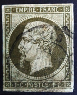 FRANCE                           N° 11                   OBLITERE                Cote : 90 € - 1853-1860 Napoleone III