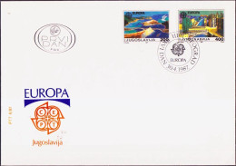 Europa CEPT 1987 Yougoslavie - Jugoslawien - Yugoslavia FDC Y&T N°2098 à 2099 - Michel N°2219 à 2220 - 1987