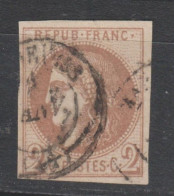 REPORT 1 CASE 9 N°40A CHOCOLAT CLAIR TBE Cote 1500€ - 1870 Uitgave Van Bordeaux