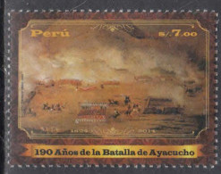 2014 Peru Military History Battle Of Ayacucho Complete Set Of 1  MNH - Perú