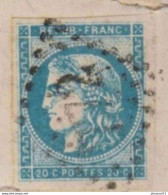 SUPERBES MARGES  Sur N°45C Sur Lettre TBE Luxe Signé - 1870 Emisión De Bordeaux