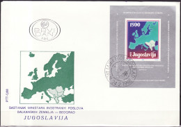 Europa KSZE 1988 Yougoslavie - Jugoslawien - Yugoslavia FDC Y&T N°BF30 - Michel N°B31 *** - 1500d EUROPA - Idee Europee
