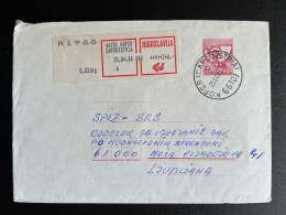 JUGOSLAVIJA YUGOSLAVIA 1988 REGISTERED LETTER KOPER CAPODISTRIA TO LJUBLJANA 25-04-1988 - Cartas & Documentos