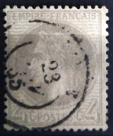 FRANCE                           N° 27 B                   OBLITERE                Cote : 90 € - 1863-1870 Napoléon III Con Laureles