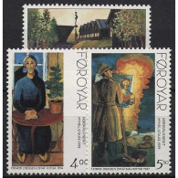 Färöer 1995 50 Jahre Nordischer Kunstbund 280/82 Postfrisch - Faroe Islands