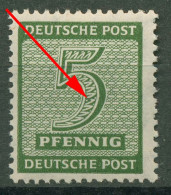 SBZ West-Sachsen Freimarken Ziffern Mit Plattenfehler 128 X W I Postfrisch - Other & Unclassified