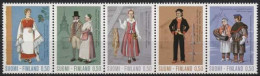 Finnland 1972 Freimarken Trachten 710/14 ZD Postfrisch (C92931) - Unused Stamps