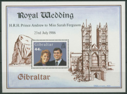 Gibraltar 1986 Prinz Andrew Und Sarah Ferguson Block 10 Postfrisch (C30895) - Gibraltar