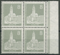 Berlin 1956 Berliner Stadtbilder 143 Wv 4er-Block Rand Rechts Postfrisch - Unused Stamps