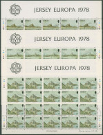 Jersey 1978 Europa CEPT Baudenkmäler Bogen Gestempelt 177/79 (C90839) - Jersey