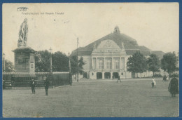 Kassel Friedrichsplatz Mit Neuem Theater, Gelaufen 1909 (AK2689) - Kassel