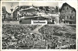 11181225 Schaffhausen SH Castel, Brunnen, Panorama Schaffhausen - Autres & Non Classés