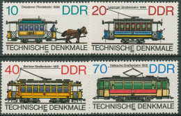 DDR 1986 Historische Straßenbahnen 3015/18 Postfrisch - Neufs