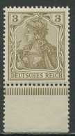 Deutsches Reich 1902 Germania Ohne WZ Platte Unterrand 69 A P UR Postfrisch - Ongebruikt