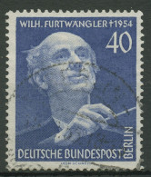 Berlin 1955 1. Todestag Von Wilhelm Furtwängler 128 BERLIN-Stempel Geprüft - Gebruikt