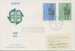 Irland 1974 Europa CEPT Skulpturen Ersttagsbrief 302/03 FDC (X95458) - FDC